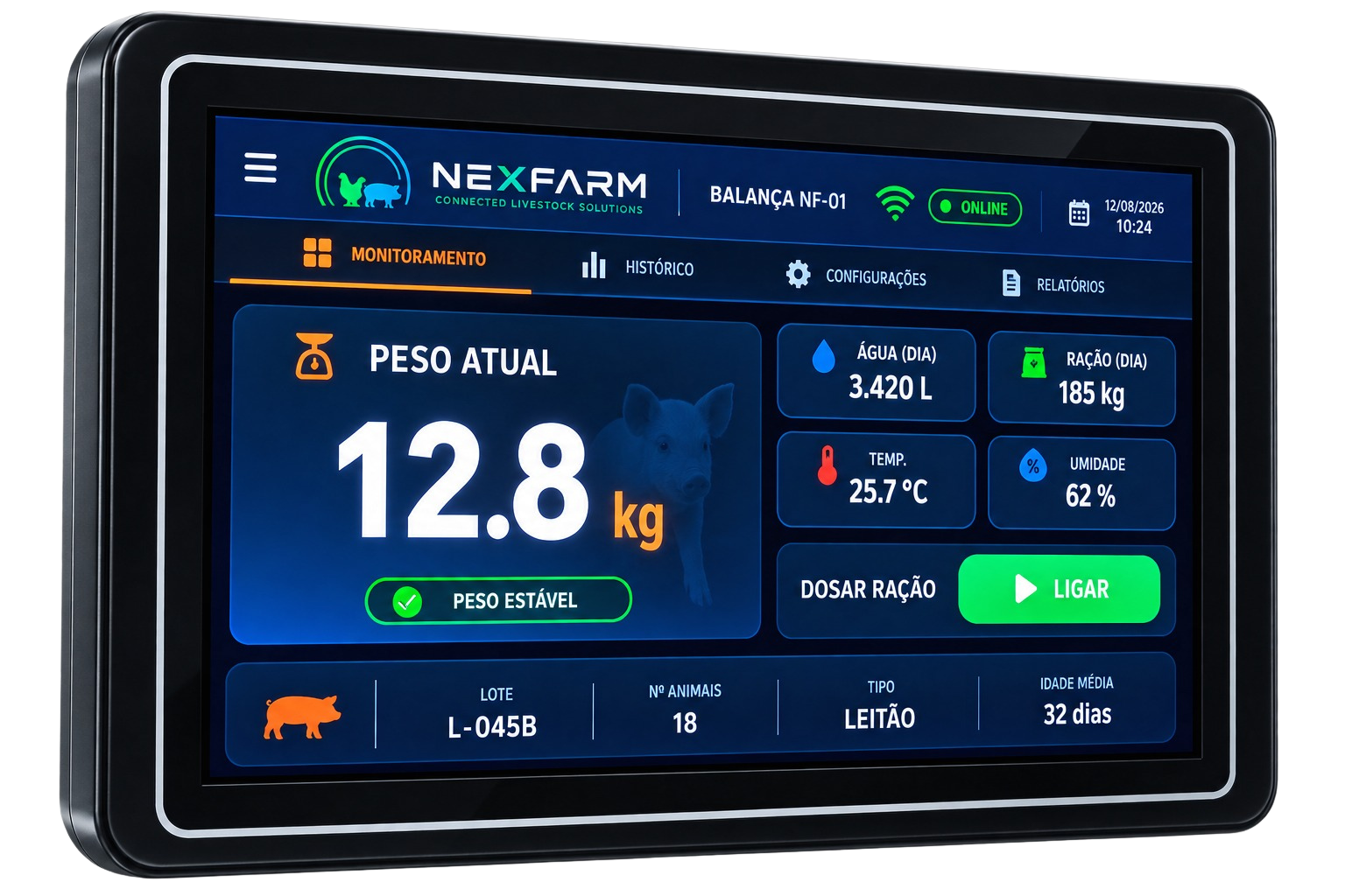Monitor de Balança NexFarm